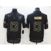 Miami Dolphins #13 Dan Marino Black 2020 Salute To Service Limited Jersey