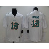 Miami Dolphins #13 Dan Marino White Shadow Logo Limited Jersey