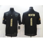 New England Patriots #1 Cam Newton Black Camo 2020 Salute To Service Limited Jersey