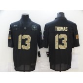 New Orleans Saints #13 Michael Thomas Black Camo 2020 Salute To Service Limited Jersey