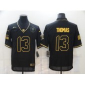 New Orleans Saints #13 Michael Thomas Black Gold 2020 Salute To Service Limited Jersey