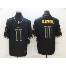 Pittsburgh Steelers #11 Chase Claypool Black Gold Vapor Untouchable Limited Jersey