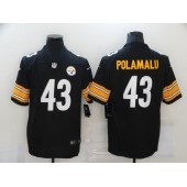 Pittsburgh Steelers #43 Troy Polamalu Black Vapor Untouchable Limited Jersey