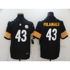 Pittsburgh Steelers #43 Troy Polamalu Black Vapor Untouchable Limited Jersey