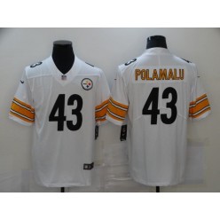 Pittsburgh Steelers #43 Troy Polamalu White Vapor Untouchable Limited Jersey