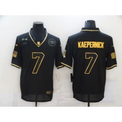 Pittsburgh Steelers #7 Ben Roethlisberger Black Gold 2020 Salute To Service Limited Jersey