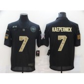 San Francisco 49ers #7 Colin Kaepernick Black Camo 2020 Salute To Service Limited Jersey