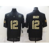 Tampa Bay Buccaneers #12 Tom Brady Black Camo 2020 Salute To Service Limited Jersey