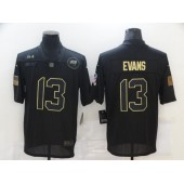 Tampa Bay Buccaneers #13 Mike Evans Black 2020 Salute To Service Limited Jersey
