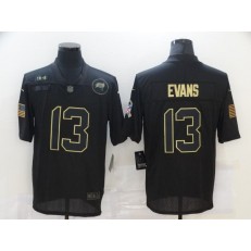 Tampa Bay Buccaneers #13 Mike Evans Black 2020 Salute To Service Limited Jersey