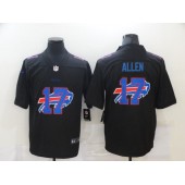 Buffalo Bills #17 Josh Allen Black Shadow Logo Limited Jersey
