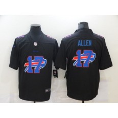 Buffalo Bills #17 Josh Allen Black Shadow Logo Limited Jersey