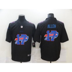 Buffalo Bills #17 Josh Allen Black Shadow Logo Limited Jersey