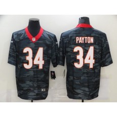 Chicago Bears #34 Walter Payton Black Camo Limited Jersey