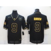 Cincinnati Bengals #9 Joe Burrow Black Gold 2020 Salute To Service Limited Jersey