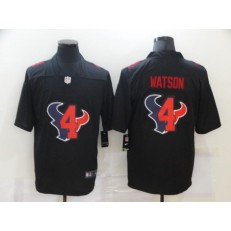 Houston Texans #4 Deshaun Watson Black Shadow Logo Limited Jersey