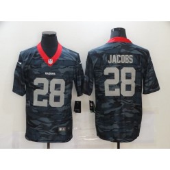 Las Vegas Raiders #28 Josh Jacobs Black Camo Limited Jersey