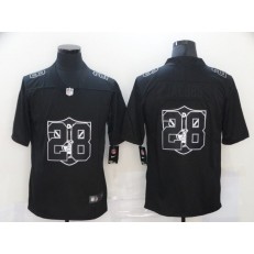 Las Vegas Raiders #28 Josh Jacobs Black Shadow Logo Limited Jersey