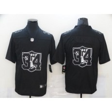 Las Vegas Raiders #34 Bo Jackson Black Shadow Logo Limited Jersey