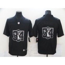 Las Vegas Raiders #34 Bo Jackson Black Shadow Logo Limited Jersey