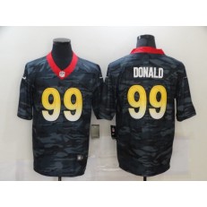 Los Angeles Rams #99 Aaron Donald Black Camo Limited Jersey