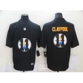Pittsburgh Steelers #11 Chase Claypool Black Shadow Logo Limited Jersey