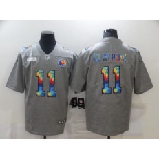 Pittsburgh Steelers #11 Chase Claypool Gray Vapor Untouchable Rainbow Limited Jersey