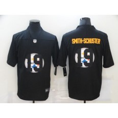 Pittsburgh Steelers #19 JuJu Smith-Schuster Black Shadow Logo Limited Jersey