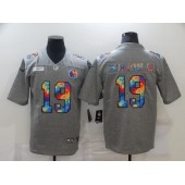 Pittsburgh Steelers #19 JuJu Smith-Schuster Gray Vapor Untouchable Rainbow Limited Jersey