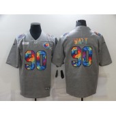 Pittsburgh Steelers #90 T.J. Watt Gray Vapor Untouchable Rainbow Limited Jersey