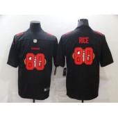 San Francisco 49ers #80 Jerry Rice Black Shadow Logo Limited Jersey