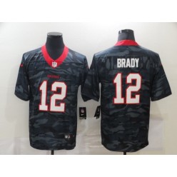 Tampa Bay Buccaneers #12 Tom Brady Black Camo Limited Jersey