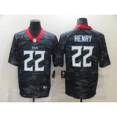 Tennessee Titans #22 Derrick Henry Black Camo Limited Jersey