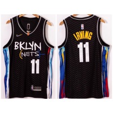 Brooklyn Nets #11 Kyrie Irving Black 2021 Nike Swingman Jersey