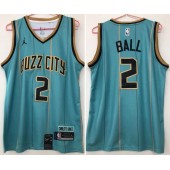 Charlotte Hornets #2 LaMelo Ball Teal 2020-21 City Edition Swingman Jersey