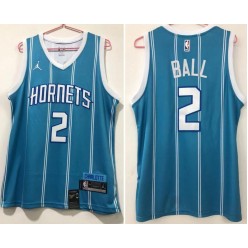 Charlotte Hornets #2 LaMelo Ball Teal Icon Edition Swingman Jersey