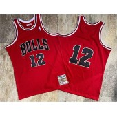 Chicago Bulls #12 Michael Jordan Red 1990 Hardwood Classics Jersey