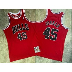 Chicago Bulls #45 Michael Jordan Red 1994-95 Hardwood Classics Jersey