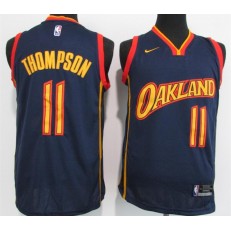 Golden State Warriors #11 Klay Thompson Navy 2021 New Nike Swingman Jersey