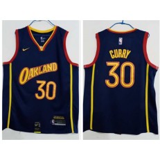Golden State Warriors #30 Stephen Curry Blue 2020-21 City Edition Nike Swingman Jersey