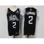 Los Angeles Clippers #2 Kawhi Leonard Black 2021 City Edition Nike Swingman Jersey