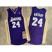Los Angeles Lakers #24 Kobe Bryant Purple Hall Of Fame Memorial Edition Embroidered Jersey