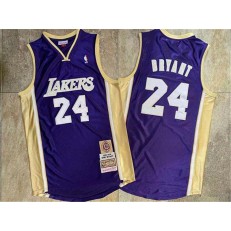 Los Angeles Lakers #24 Kobe Bryant Purple Hall Of Fame Memorial Edition Embroidered Jersey