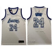 Los Angeles Lakers #24 Kobe Bryant White Nike Swingman Jersey