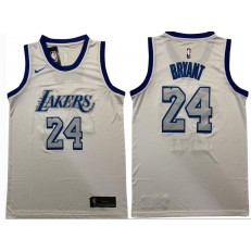 Los Angeles Lakers #24 Kobe Bryant White Nike Swingman Jersey