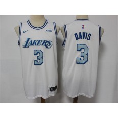 Los Angeles Lakers #3 Anthony Davis White 2020-21 City Edition Nike Swingman Jersey