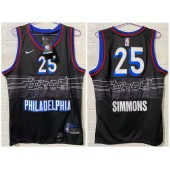 Philadelphia 76ers #25 Ben Simmons Black 2020-21 City Edition Nike Swingman Jersey