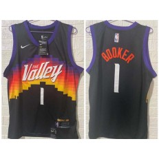 Phoenix Suns #1 Devin Booker Black 2020-21 City Edition Swingman Jersey