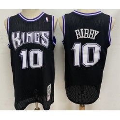 Sacramento Kings #10 Mike Bibby Black 2001-02 Hardwood Classics Jersey