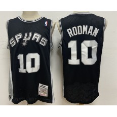 San Antonio Spurs #10 Dennis Rodman Black 1993-94 Hardwood Classics Jersey